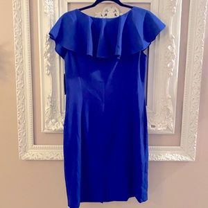 NWT TAHARI COBALT BLUE DRESS